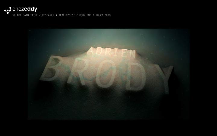 Splice title sequence Splice title sequence