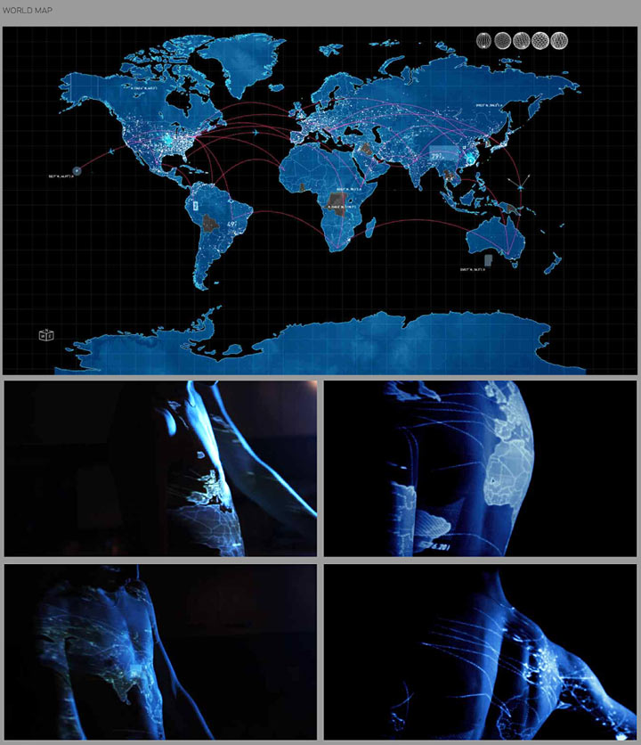 This Means War, Projection Test, World Map